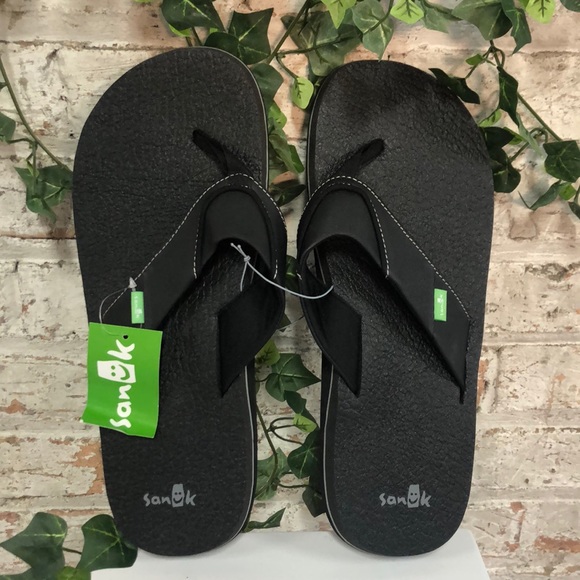 sanuk mens yoga mat flip flops